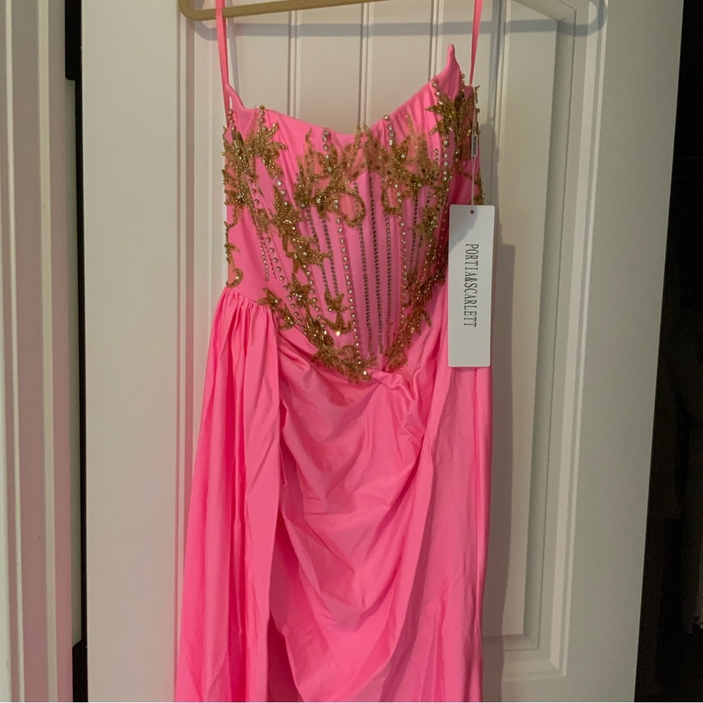 NWT Gilded Strapless Evening Dress from Portia and Scarlett - Picture 5 of 6